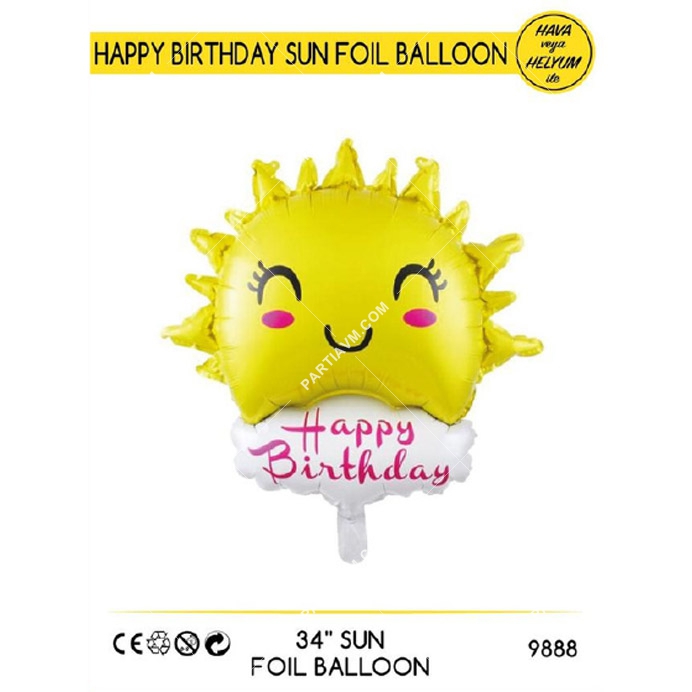 Folyo Balon Güneş Model3 86cm