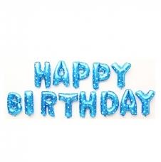 SAMM Folyo Balon Happy Birthday Puantiyeli Mavi satın al