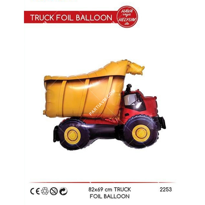 Folyo Balon İş Makinaları Kamyon 81cm