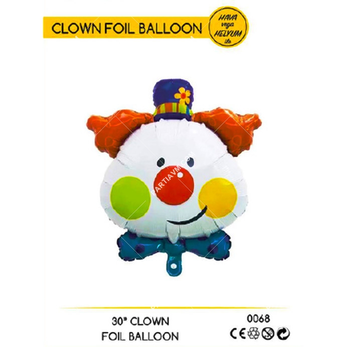 Folyo Balon Figür Sirk Palyaço 76cm