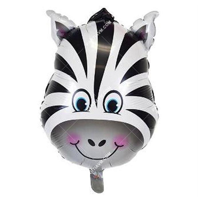 Folyo Balon Safari Temalı Zebra 56cm