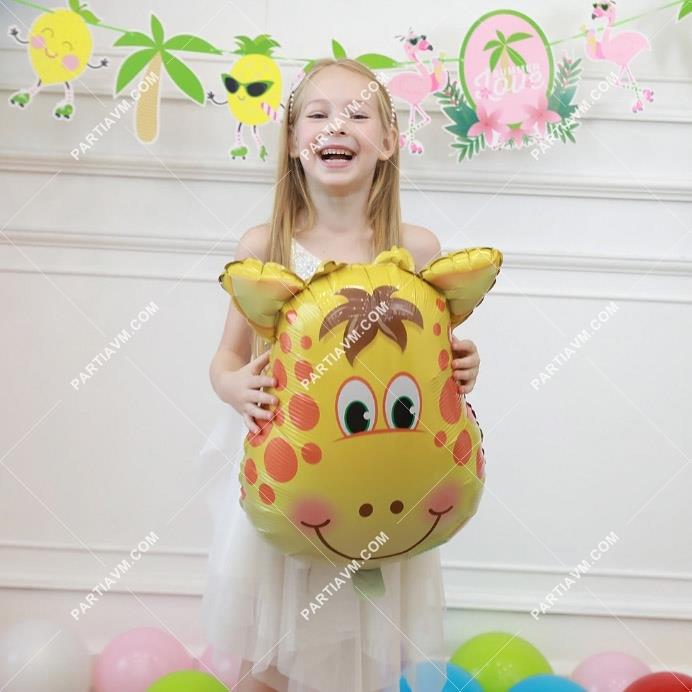 Folyo Balon Safari Temalı Zürafa 56cm