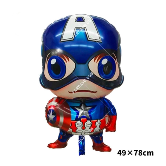 Folyo Balon Karakter Süper Kahramanlar Kaptan Amerika 78cm