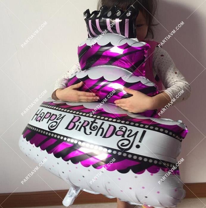 Folyo Balon Figür Pasta Happy Birthday 100cm