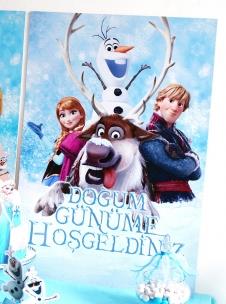 Partiavm Frozen Elsa Doğum Günü Süsleri 70x100 cm Katlanmaz Pano Afiş satın al