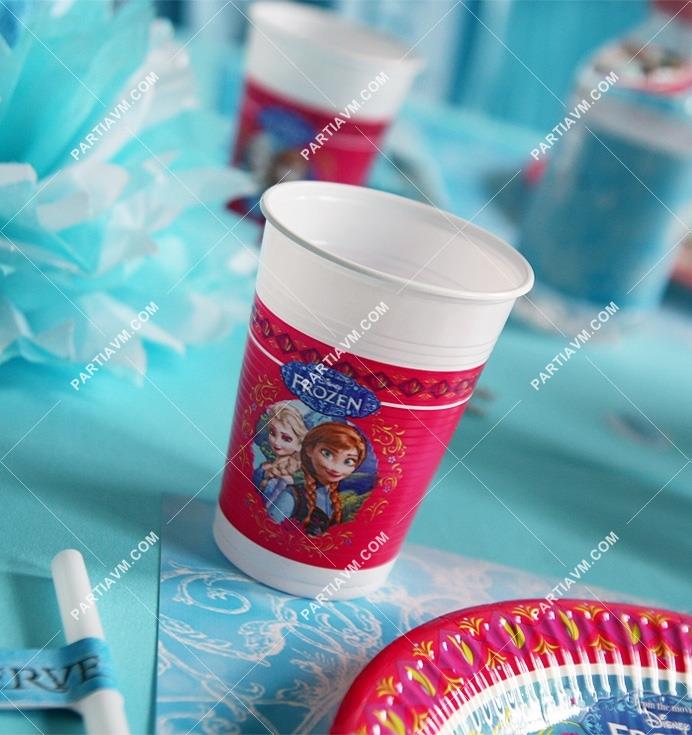 Frozen Elsa Doğum Günü Süsleri Bardak Plastik 5 Adet