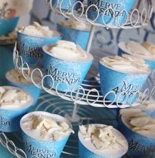 Partiavm Frozen Elsa Doğum Günü Süsleri Cupcake Sargısı 10 Adet