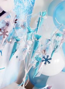Partiavm Frozen Elsa Doğum Günü Süsleri Süslenmiş Çikolata Ağacı Şemsiye Çikolatalar Komple Set