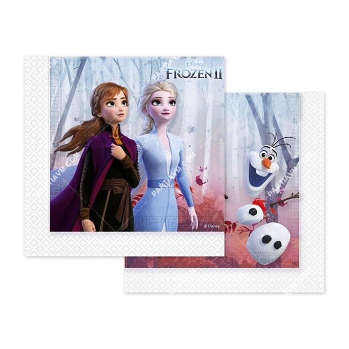 Frozen Elsa Lisanslı Kağıt Peçete 33x33 cm 20li