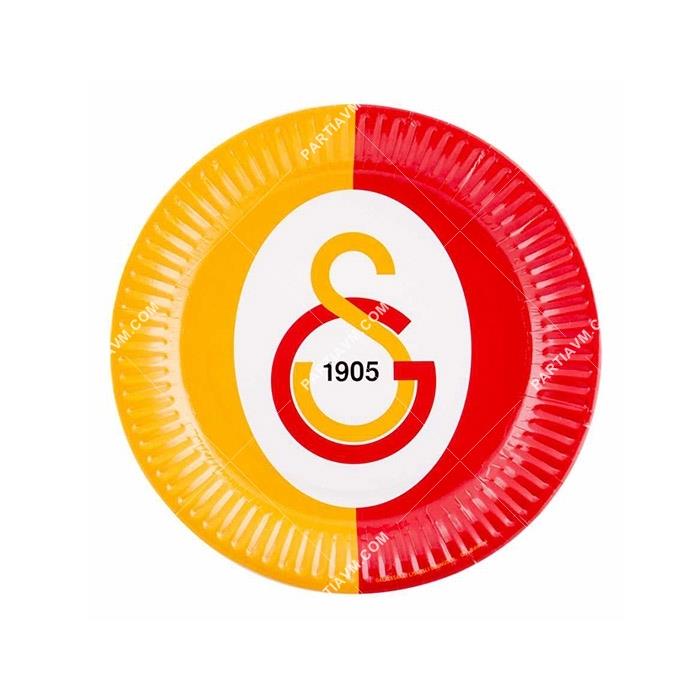 Galatasaray Lisanslı Karton Tabak 23 cm 8li