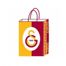 SAMM Galatasaray Lisanslı Kraft Hediye Çantası 18x8x24 cm 12 li