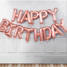 SAMM Happy Birthday Folyo Balon Model 11 Rose Gold Renk satın al