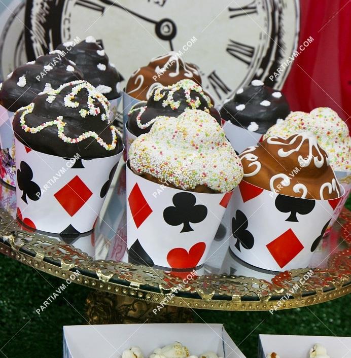 Harikalar Diyarı Doğum Günü Cupcake Sargısı 10 Adet