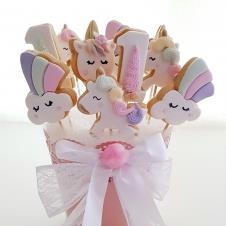 Happy Cookie Day HCDA001A Unicorn Çubuklu Kurabiye Standart Boy ( 4 Çeşit ) Adet Fiyat