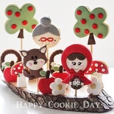 Happy Cookie Day HCDA003C Kırmızı Başlıklı Kız Çubuklu Kurabiye Standart Boy ( 6 Çeşit ) Adet Fiyat satın al