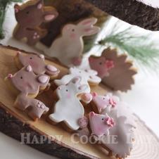 Happy Cookie Day HCDA008A Woodland Kurabiye Standart Boy ( 3 Çeşit ) Adet Fiyat