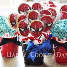 Happy Cookie Day HCDA019B Örümcek Adam Çubuklu Kurabiye Standart Boy ( 1 Çeşit ) Adet Fiyat