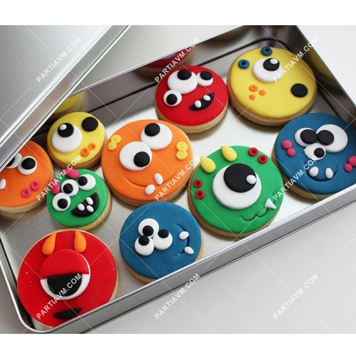 HCDA023A Canavarlar Kurabiye Karışık Boy 10 lu Paket Fiyat