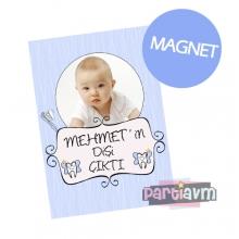 Partiavm Hediyelik Magnet Kurdeleli Poşetinde 7X10 cm  