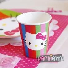 Partiavm Hello Kitty Doğum Günü Süsleri Bardak Karton 5 Adet