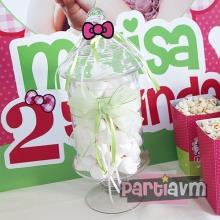 Partiavm Hello Kitty Doğum Günü Süsleri Cam Dekoratif Şekerlik Kurdele Süslemeli satın al
