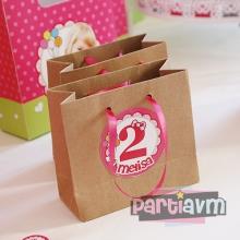 Partiavm Hello Kitty Doğum Günü Süsleri Hediye Çantası Etiketli Kurdeleli 10 X 10 cm 5 Adet satın al