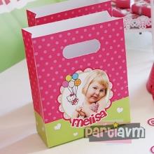 Partiavm Hello Kitty Doğum Günü Süsleri Hediye Çantası Özel Tasarım 13 X 16 cm 5 Adet