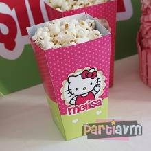 Partiavm Hello Kitty Doğum Günü Süsleri Popcorn Kutusu 5 Adet