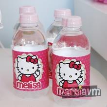 Partiavm Hello Kitty Doğum Günü Süsleri Su Şişesi Bandı 5 adet satın al