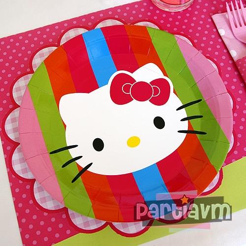 Hello Kitty Doğum Günü Süsleri Tabak 5 Adet