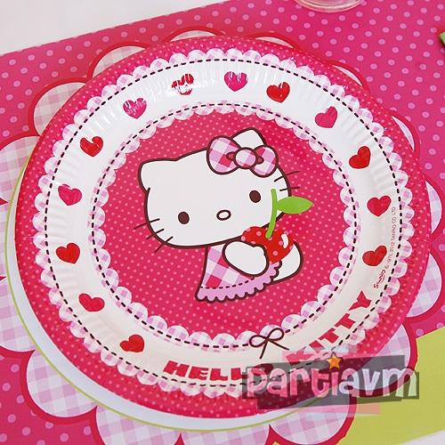 Hello Kitty Doğum Günü Süsleri Tabak 5 Adet