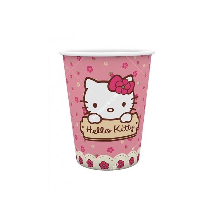 Hello Kitty Karton Bardak 200cc 8 Adet