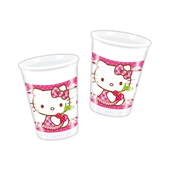 Hello Kitty Plastik Plastik Bardak 200ml 8 Adet