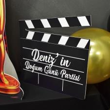 Partiavm Hollywood - Oscar Doğum Günü 30 cm Dekor Pano