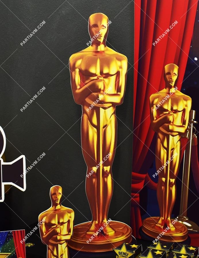 Hollywood - Oscar Doğum Günü 70 cm Oscar Heykeli Dekor Pano