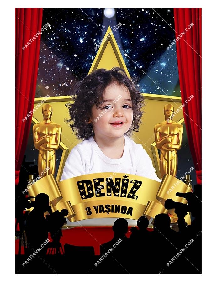 Hollywood - Oscar Doğum Günü 70x100 cm Yırtılmaz Branda Afiş
