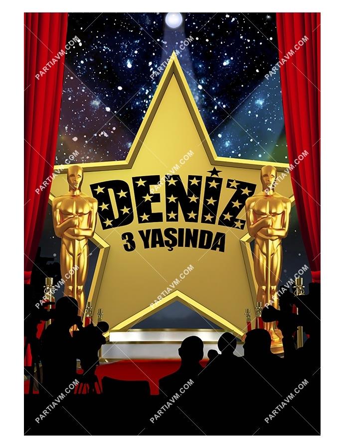 Hollywood - Oscar Doğum Günü 70x100 cm Yırtılmaz Branda Afiş