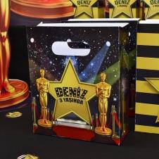 Partiavm Hollywood - Oscar Doğum Günü Hediye Çantası Özel Tasarım 13 X 16 cm 5 Adet