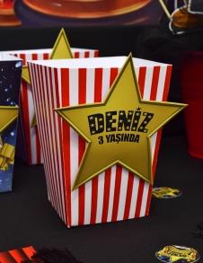 Partiavm Hollywood - Oscar Doğum Günü Popcorn Kutusu 5 Adet