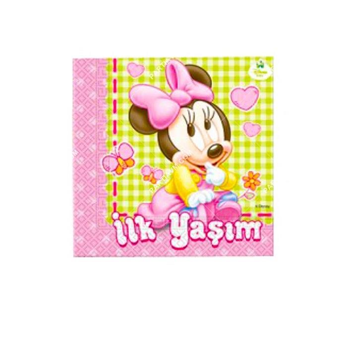 Junior Minnie Mouse Lisanslı Kağıt Peçete 33x33 cm 20 li