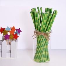 SAMM Kağıt Pipet Yeşil Bambu 20cm 25li satın al