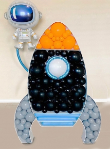 SAMM Karakter Temalı Dev Balon Standı Model1 Uzay Astronot Roket Temalı 150cm
