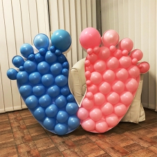 SAMM Karakter Temalı Dev Balon Standı Model17 Pembe Mavi Cinsiyet Partisi Temalı 120X180cm