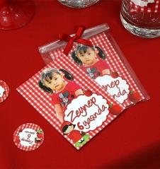 Partiavm Kırmızı Başlıklı Kız Doğum Günü Hediyelik Magnet Kurdeleli Poşetinde 7X10 cm   satın al