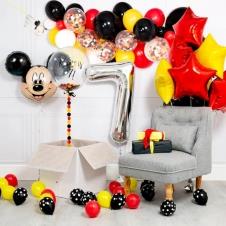 SAMM Kırmızı Mickey Mouse Zincir Balon Set