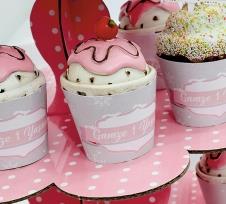 Partiavm Kış Masalı Doğum Günü Cupcake Sargısı 10 Adet