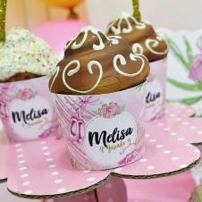 Partiavm Küçük Balerin Doğum Günü Cupcake Sargısı 10 Adet