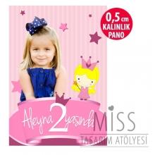 Partiavm Küçük Prenses Doğum Günü Süsleri 50x70 cm Pano Afiş ( Katlanmaz, Bükülmez ) satın al