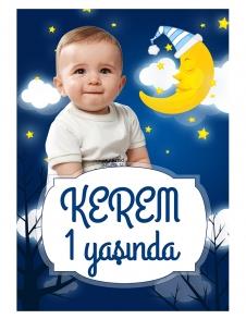 Partiavm Little Star Doğum Günü 70x100 cm Yırtılmaz Branda Afiş