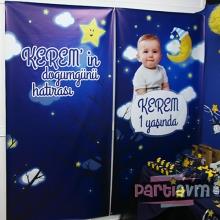 Partiavm Little Star Doğum Günü Süsleri 100x200 cm Vinil Dekor Hatıra Afişi 2 Adet Ekonomik Fiyat satın al